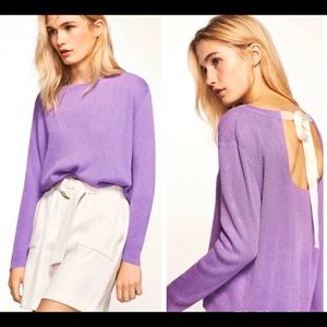 COPY - NWT-Massimo Dutti Open Back Tie Sweater